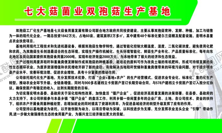 编号：37294307091559471574【酷图网】源文件下载-蘑菇厂简介