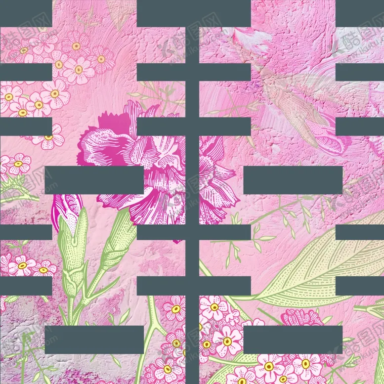 编号：35752302182112549305【酷图网】源文件下载-粉色喜字