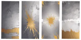 金色抽象艺术背景