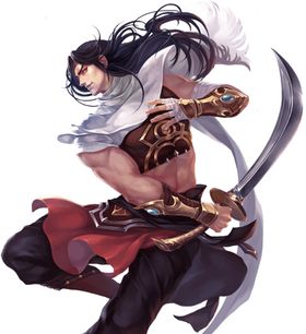 游戏人物写意水墨画配图工笔画古典元素