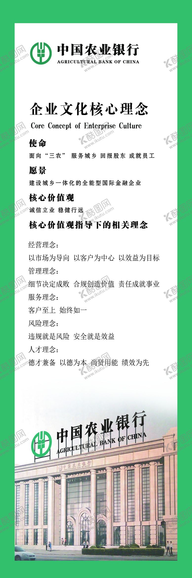 编号：85486203151104492931【酷图网】源文件下载-农行展板