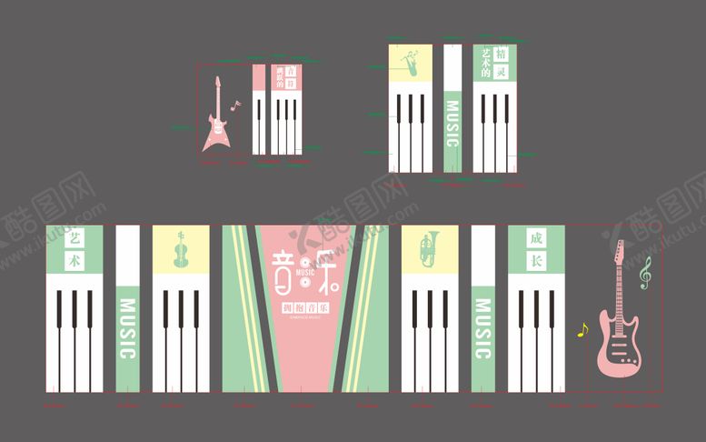 编号：95163801301956354109【酷图网】源文件下载-音乐文化墙