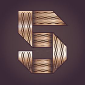 黄金字体金属艺术字设计金色素材