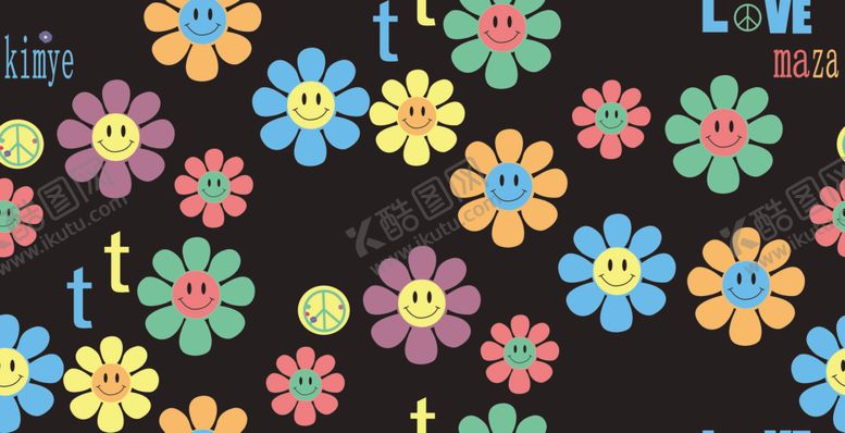 编号：49258809250349091266【酷图网】源文件下载-笑脸花朵