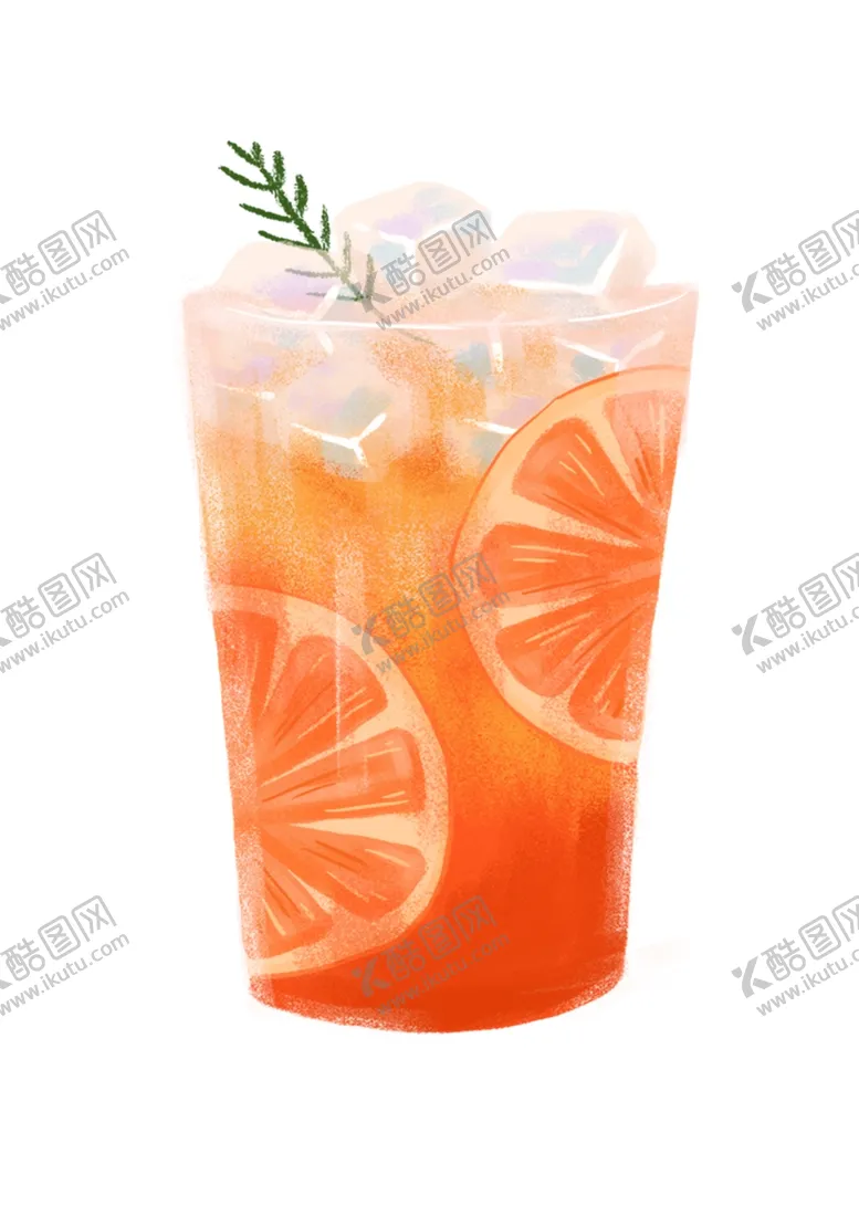 编号：61179411260200012317【酷图网】源文件下载-橙子水果奶茶元素