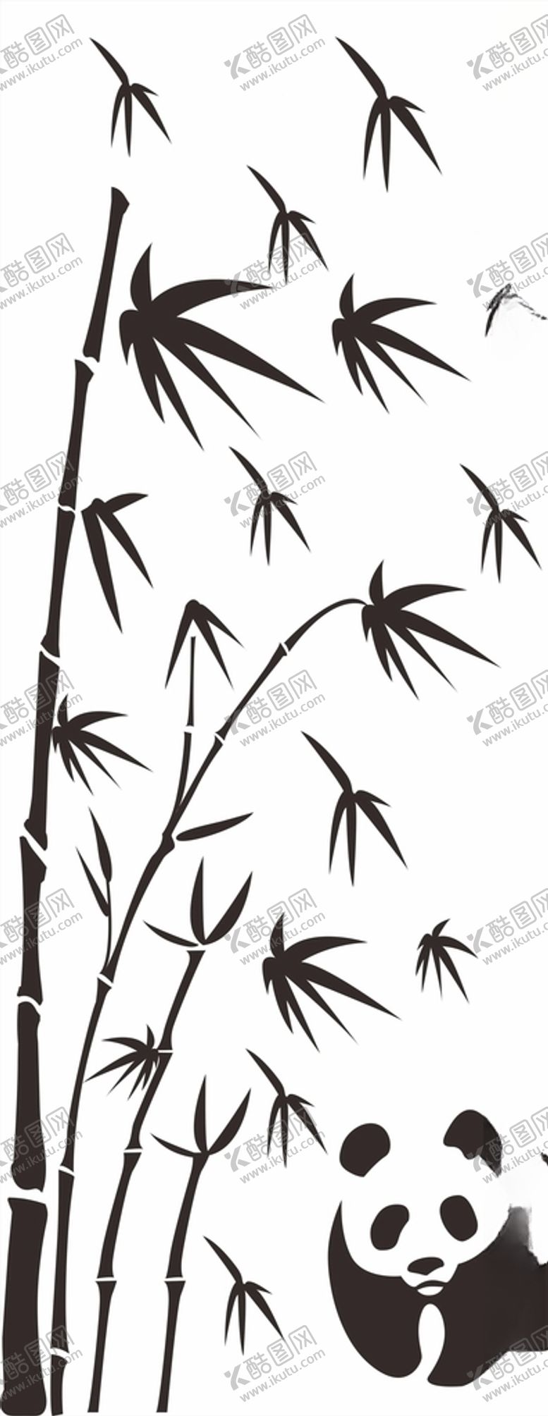 编号：90379207122307046804【酷图网】源文件下载-熊猫竹子