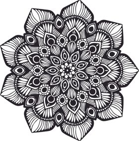 曼陀罗花纹