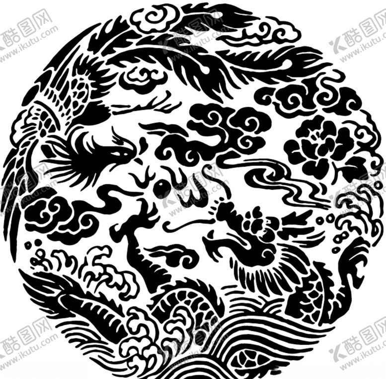 编号：59158909281602058500【酷图网】源文件下载-矢量龙凤图标