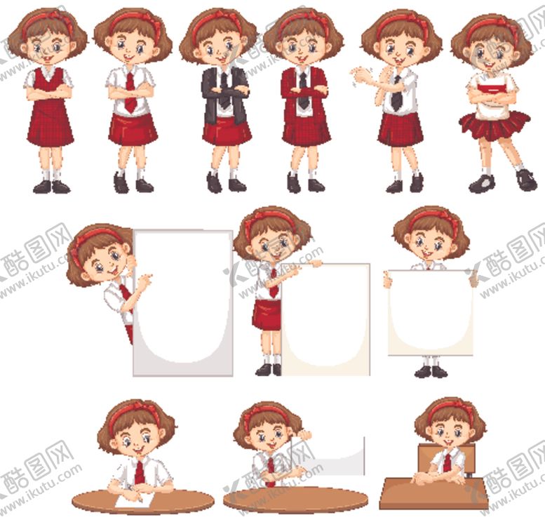 编号：98546809281545411256【酷图网】源文件下载-卡通人物素材