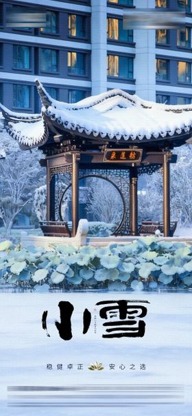 地产二十四节气小雪立冬大雪