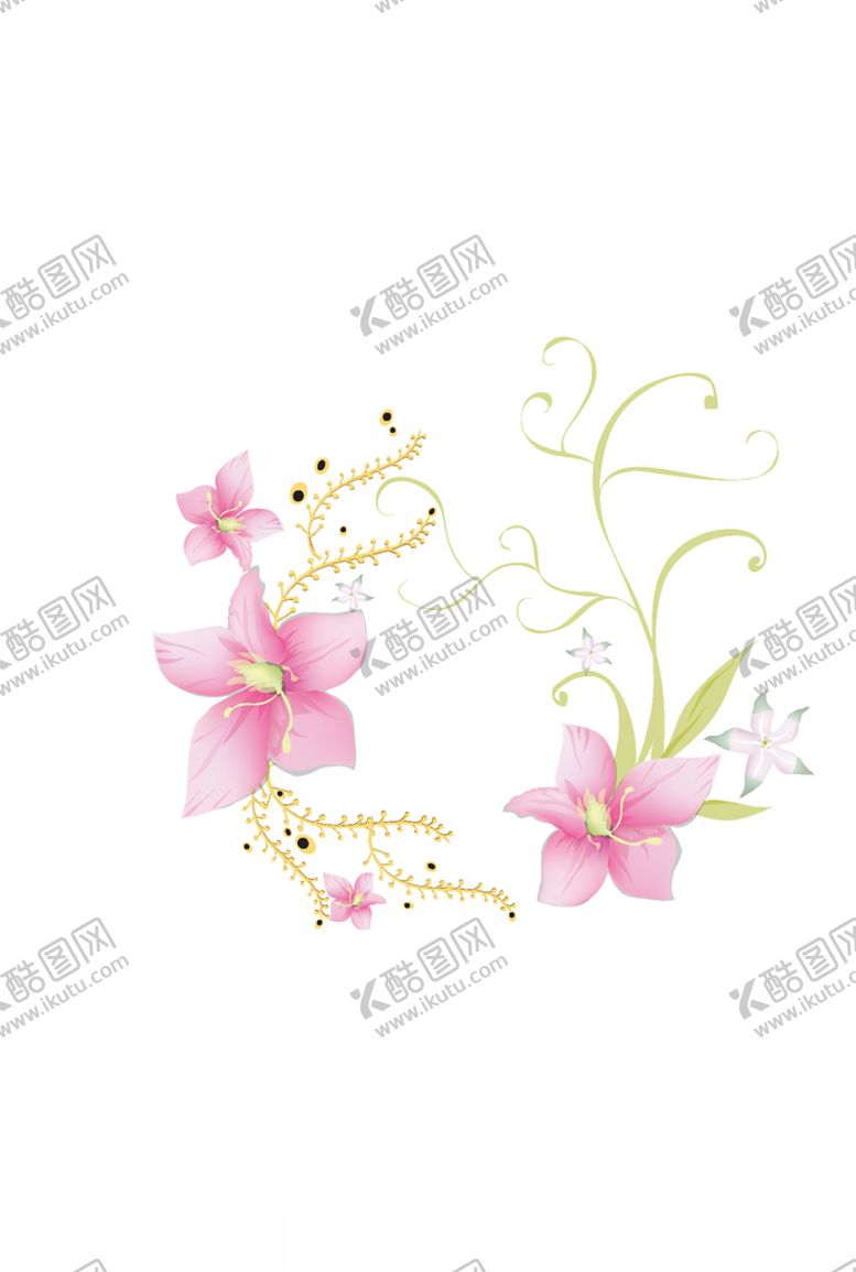 编号：36083510021105372611【酷图网】源文件下载-鲜花印花