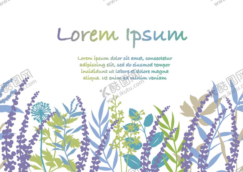 编号：13935910080915541694【酷图网】源文件下载-淡彩植物背景