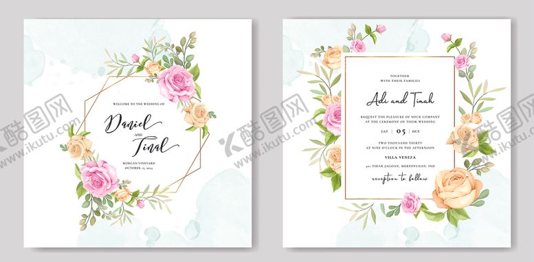 编号：12874310011222442362【酷图网】源文件下载-花卉卡片