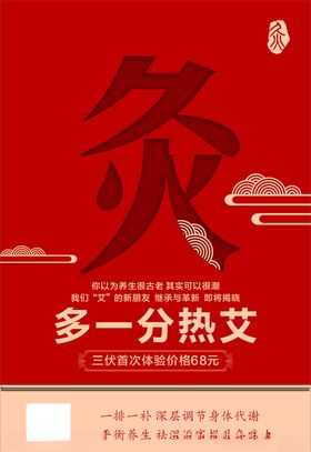 艾灸海报