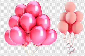 气球彩色气球爱心气球