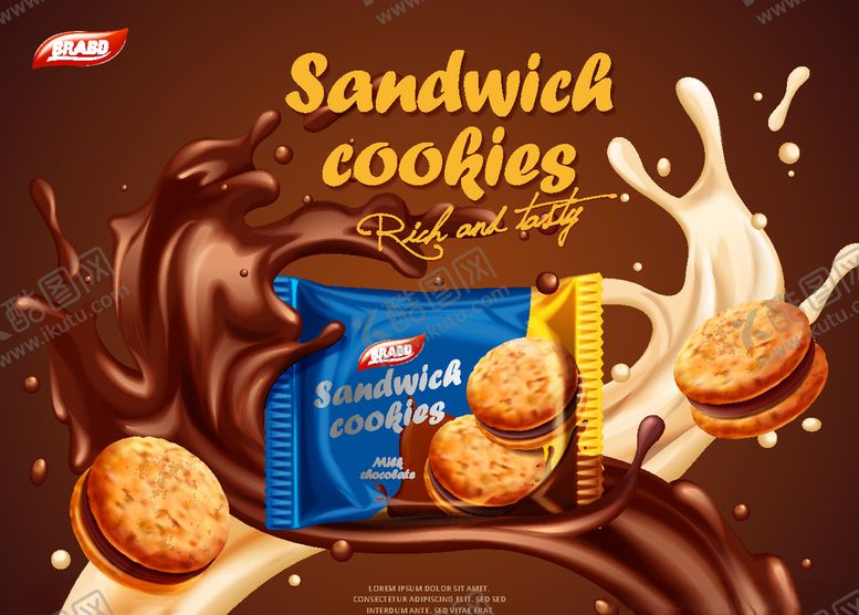 编号：15386409181938546224【酷图网】源文件下载-点心食物创意海报