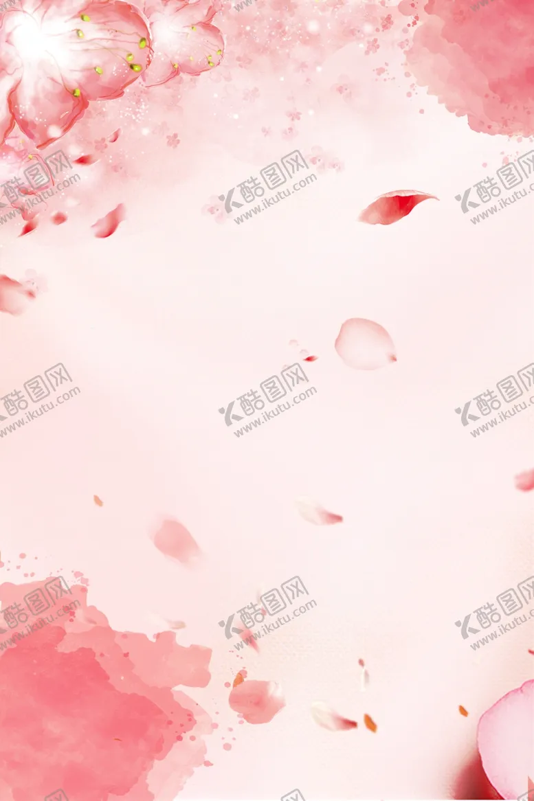 编号：93885804200048081453【酷图网】源文件下载-粉色花瓣背景