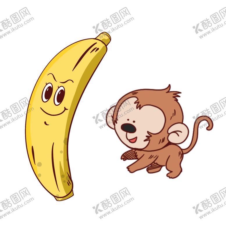 编号：38516310081440459218【酷图网】源文件下载-卡通香蕉