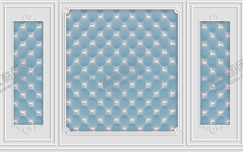 编号：96812209270123121936【酷图网】源文件下载-框框护墙板背景墙