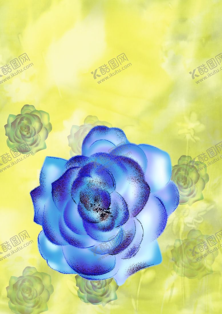 编号：71143409171751391678【酷图网】源文件下载-蓝色花朵