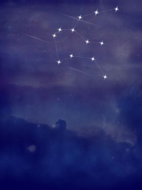 星座夜空背景