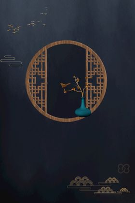 中国风海报潮潮东方潮展架