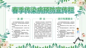 春季传染病预防宣传栏