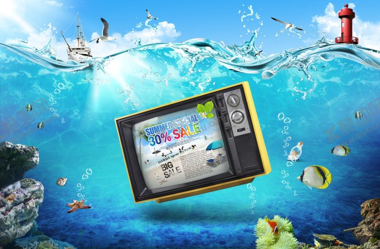 编号：28367310080918248948【酷图网】源文件下载-海底世界背景图