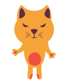 呆萌可爱小猫咪插画