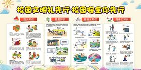 校园文明展板