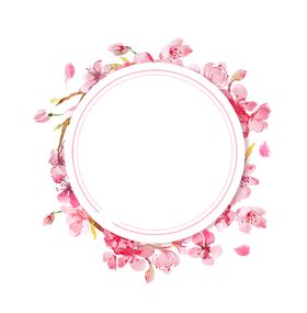 花环矢量框植物框边框纹