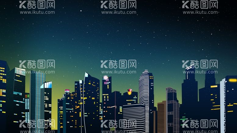 编号：12547111300520419118【酷图网】源文件下载-城市建筑插画