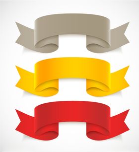 矢量彩带丝带