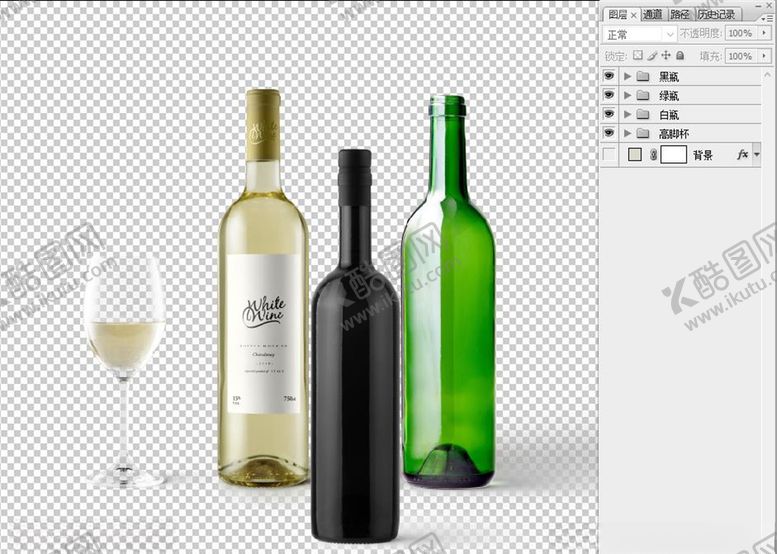 编号：70993809260655401412【酷图网】源文件下载-高清分层葡萄酒瓶