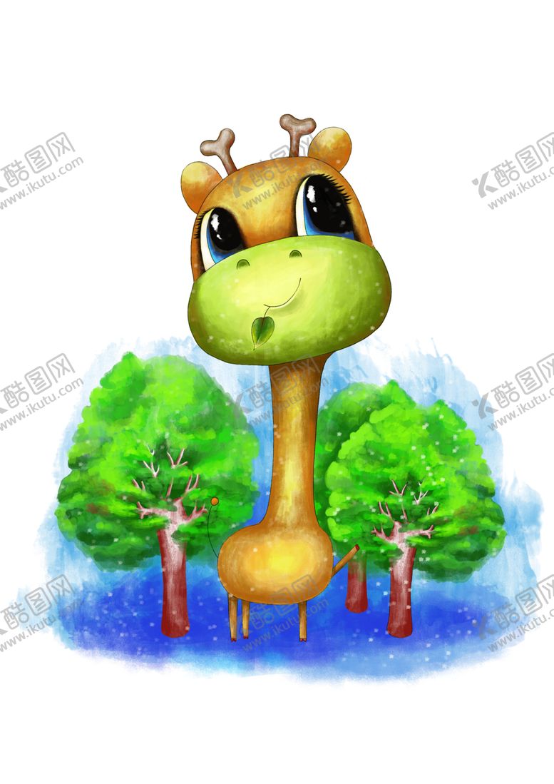 编号：43984505031940545875【酷图网】源文件下载-卡通长颈鹿