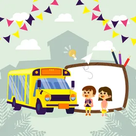 校车学大巴汽公共汽学接送