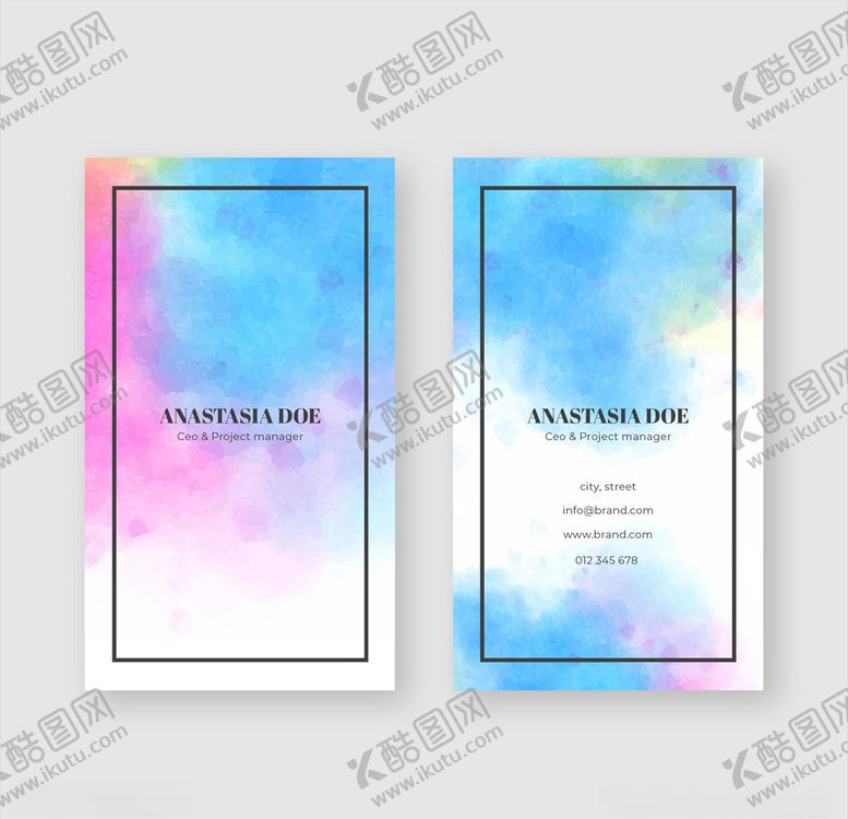 编号：88298109281631315562【酷图网】源文件下载-彩绘卡片