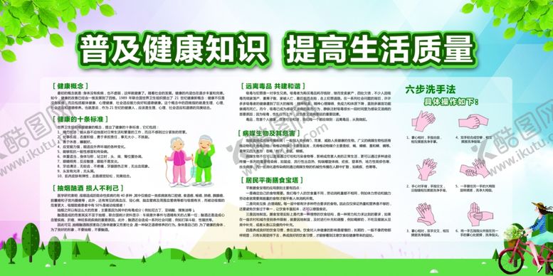 编号：58023004200333524654【酷图网】源文件下载-普及健康知识宣传活动海报素材