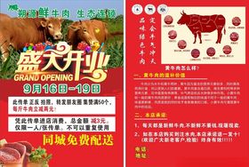 牛肉传单牛肉部位分解图已转