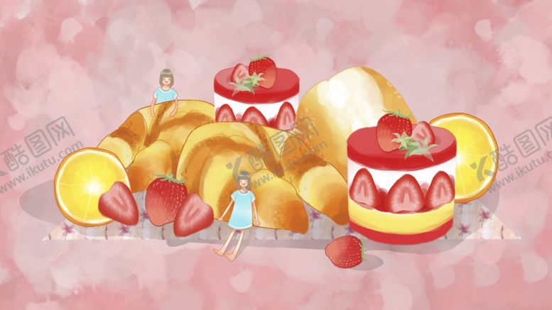 编号：17940509091836579912【酷图网】源文件下载-甜点海报