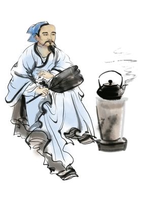 手绘文人墨客图片