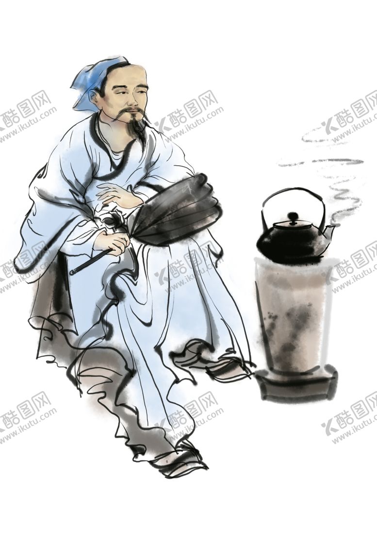 编号：41288702042113323413【酷图网】源文件下载-手绘文人墨客图片