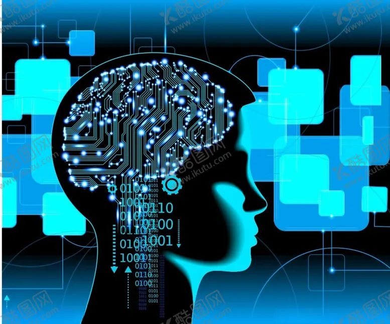 编号：21975204161956098732【酷图网】源文件下载-科技脑形图案与数字元素