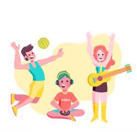 友谊友情拥抱图片素材插画