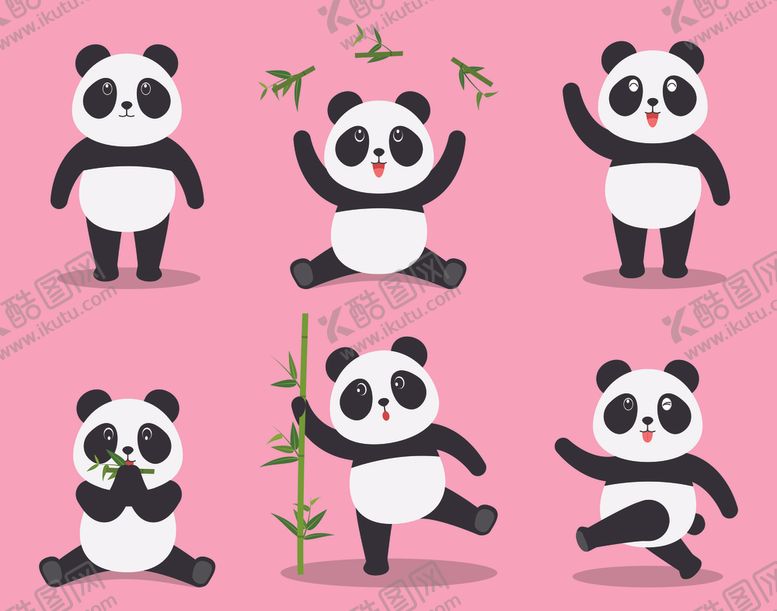 编号：49779409241519195759【酷图网】源文件下载-卡通熊猫