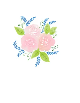 水彩花