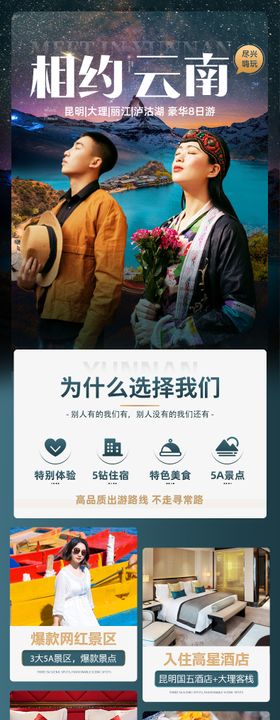 昆明大理丽江泸沽湖旅游详情页