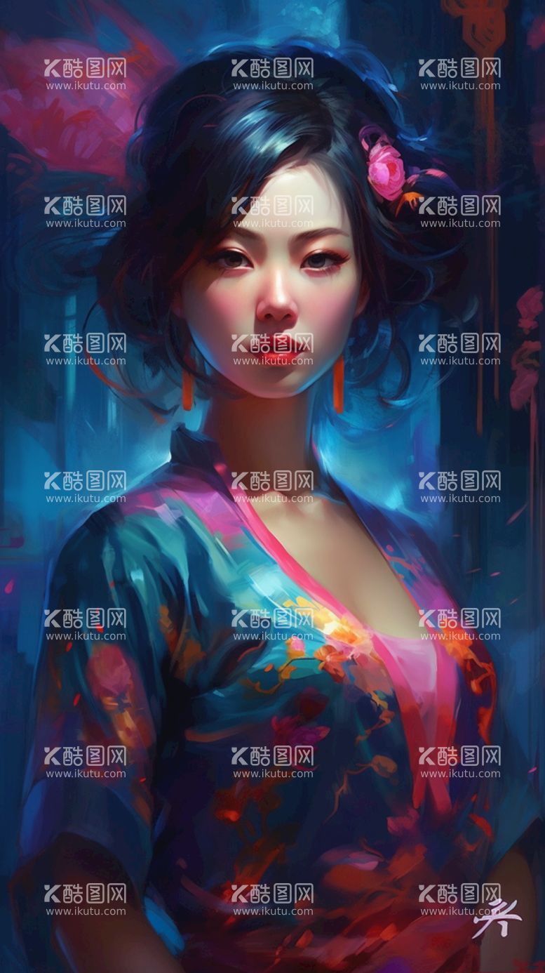 编号：95445311180053561152【酷图网】源文件下载-少女插画手机壁纸