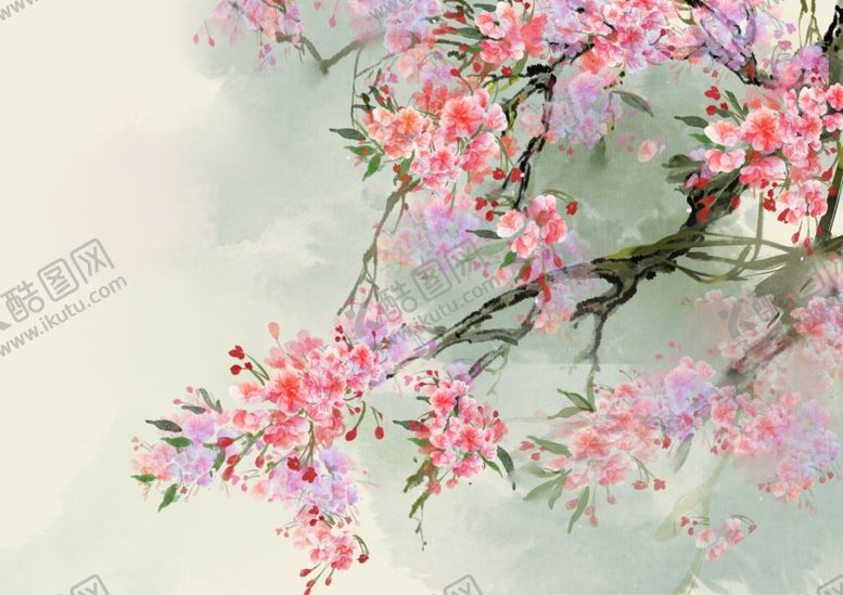 编号：45447505071024101744【酷图网】源文件下载-手绘樱花