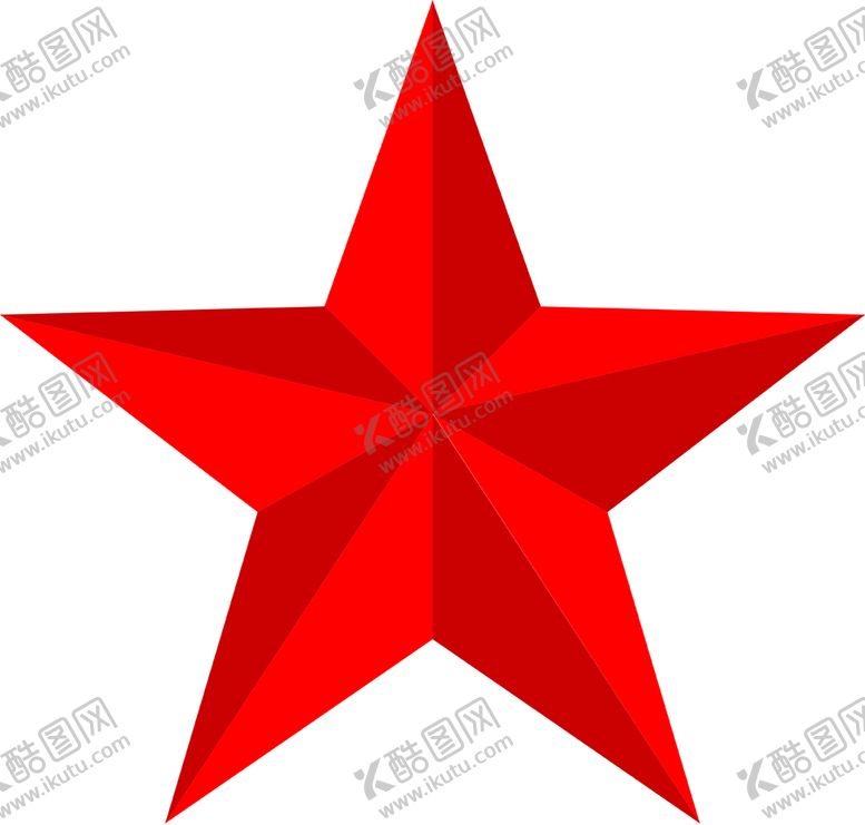 编号：18692610230547245875【酷图网】源文件下载-立体五角星